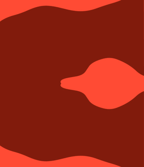 Rødt organisk mønster