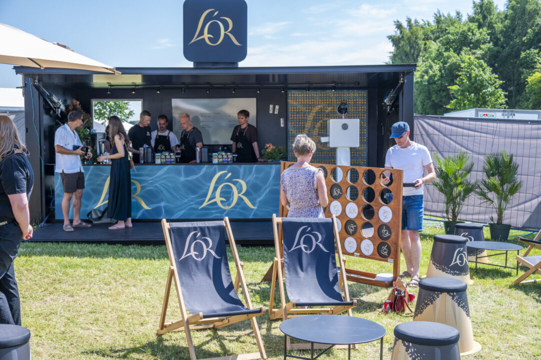 L'OR's kaffebod på festivalpladsen